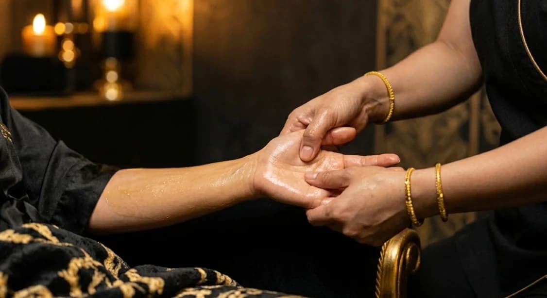 Massage des mains